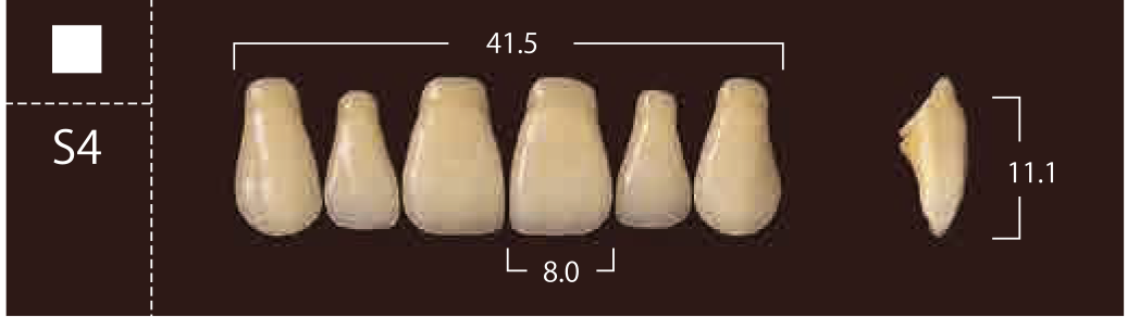 Soluut PX Anterior Upper - Shades A4; B2 - B4