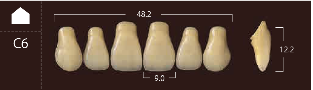 Soluut PX Anterior Upper - Shades A4; B2 - B4