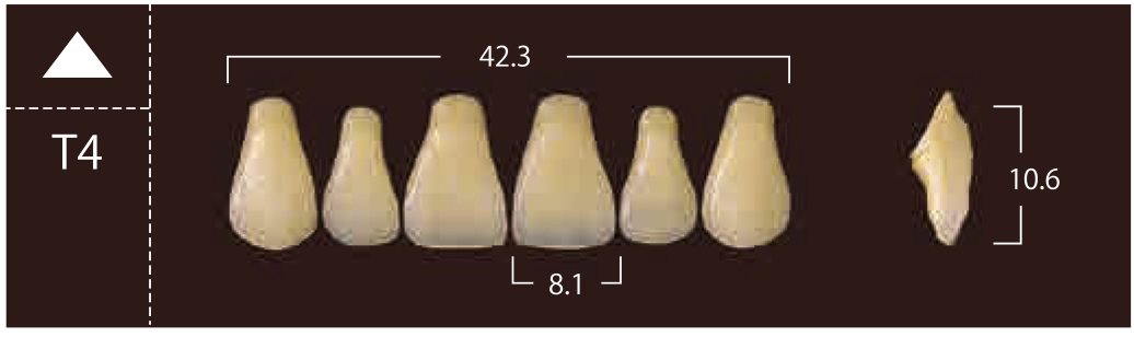 Soluut PX Anterior Upper - Shades A4; B2 - B4